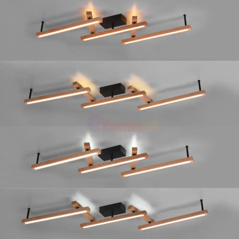 Lustra LED Aplicata WOOD BELLARI LEMN Lighting Fixtures