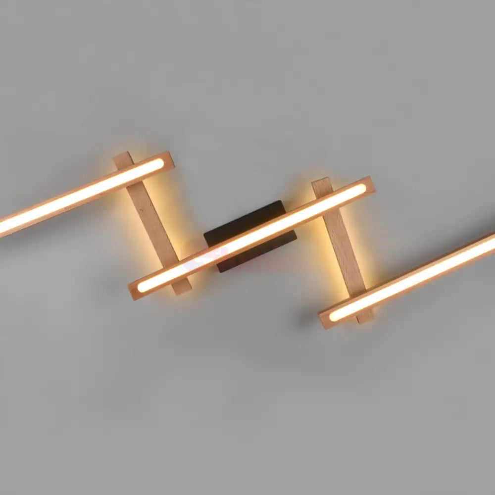 Lustra LED Aplicata WOOD BELLARI LEMN Lighting Fixtures