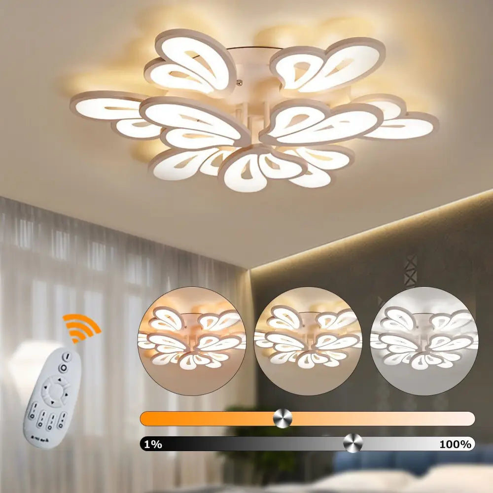 Lustra Led Clio Grande Telecomanda Echivalent 800W Lighting Fixtures