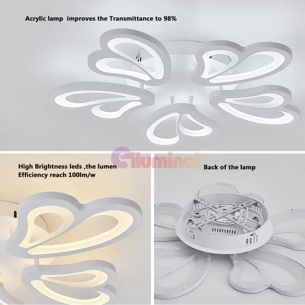 Lustra Led 130W Clio Smart Plus Telecomanda Echivalent 500W Lighting Fixtures