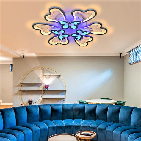 Lustra Led 210W Butterfly Rgb Telecomanda Lighting Fixtures