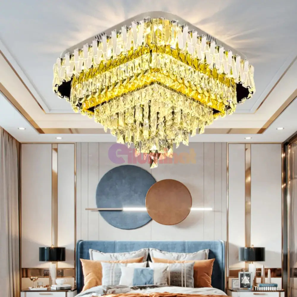 Lustra LED Aplicata Infinite Elegance Telecomanda Chandeliers