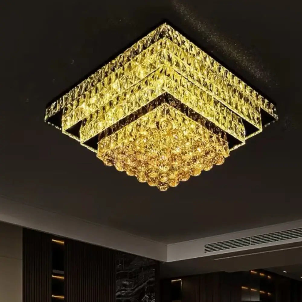 Lustra LED Aplicata Imperial Cristal Telecomanda Chandeliers