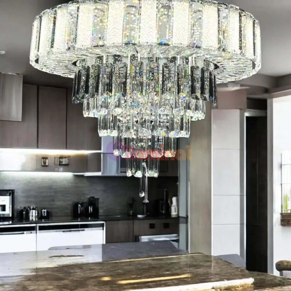 Lustra LED Cristal Galadriel Echivalent 800W Telecomanda Lighting Fixtures