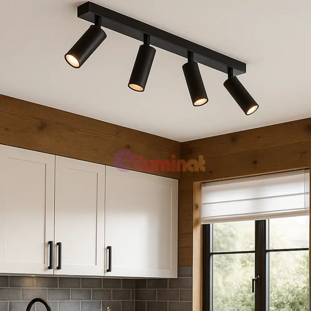 Lustra LED cu Spoturi AMBALA SPOT LED APLICAT / NEAGRA led ceiling light