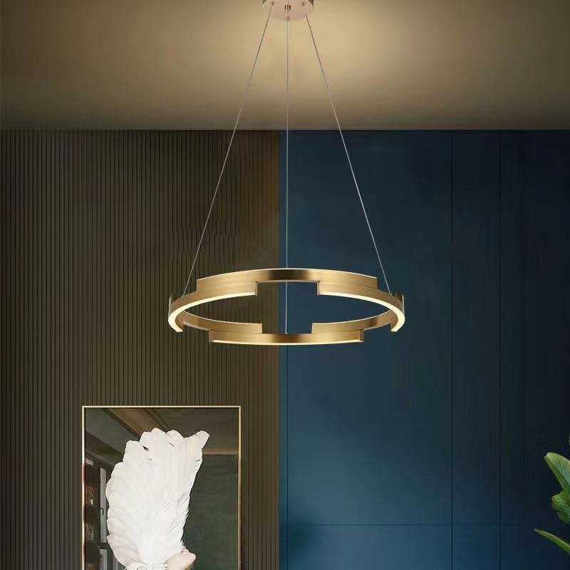 Lustra LED Orbis Cu Telecomanda Wifi 2.4G Gold 3 Culori AURIE / SUSPENDATE / 60CM Lighting Fixtures