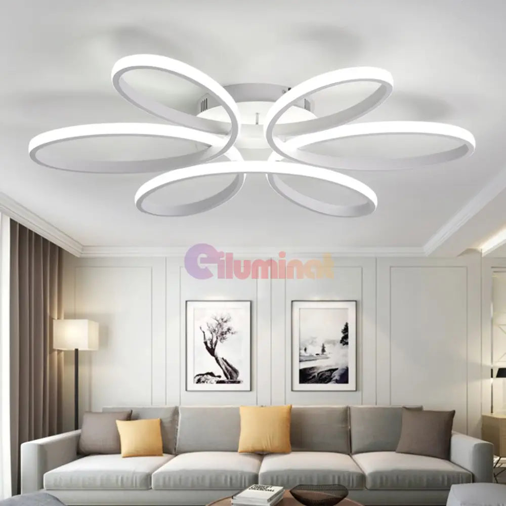 Lustra Led Daisy Alba Echivalent 800W Telecomanda Lighting Fixtures