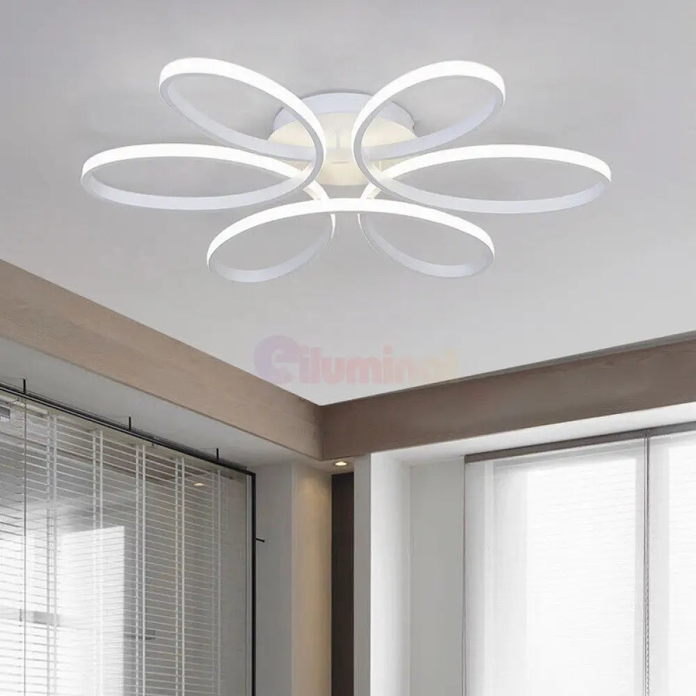 Lustra Led Daisy Alba Echivalent 500W Telecomanda Lighting Fixtures