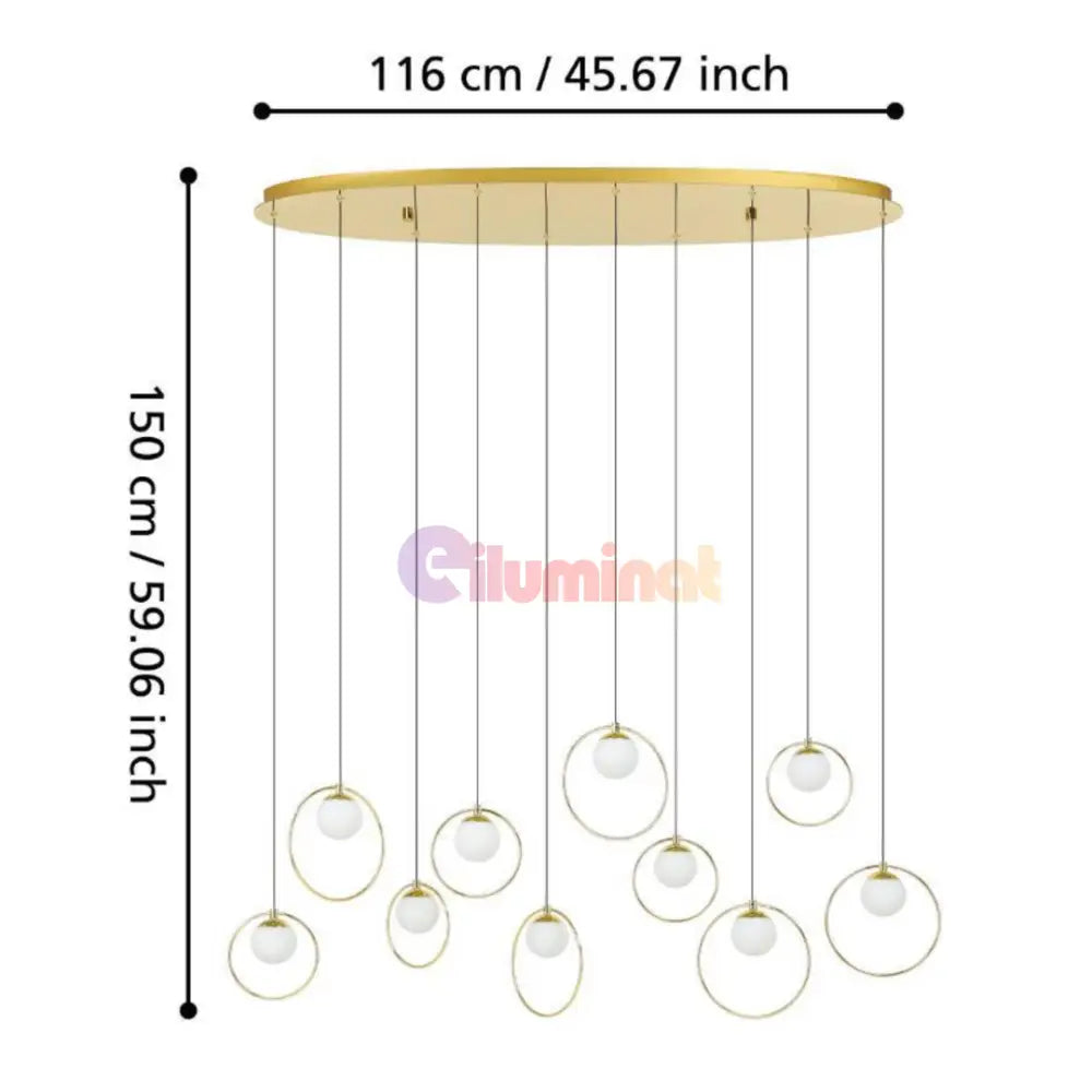 Lustra LED Suspendata Abajur PORTOCOLOM 390347 AURIE / SUSPENDATE Chandeliers