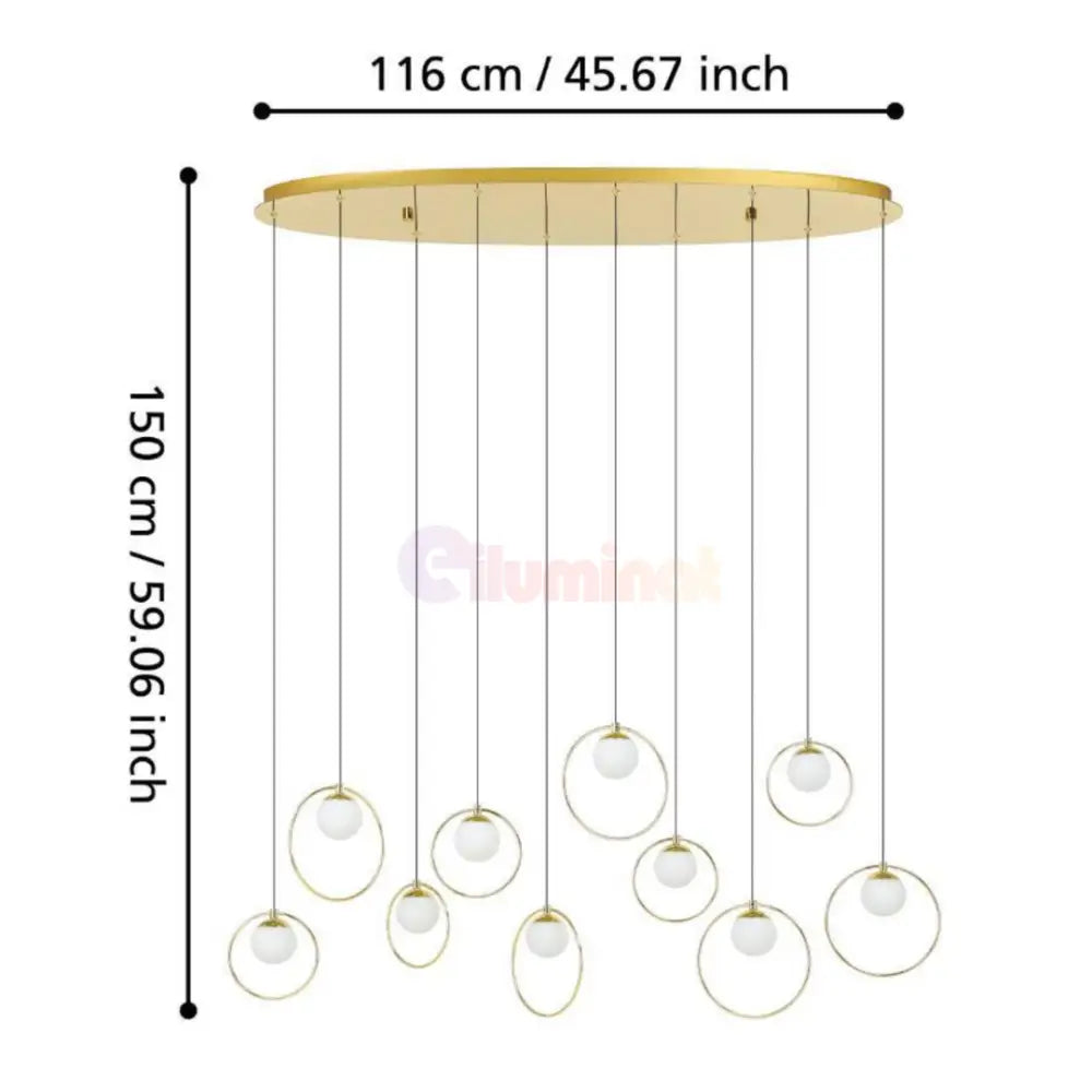 Lustra LED Suspendata Abajur PORTOCOLOM 390347 AURIE / SUSPENDATE Chandeliers