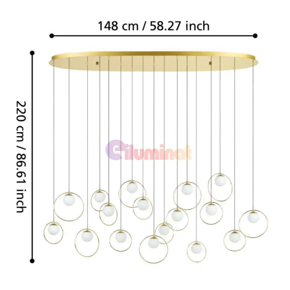 Lustra LED Suspendata Abajur PORTOCOLOM 390348 AURIE / SUSPENDATE Chandeliers