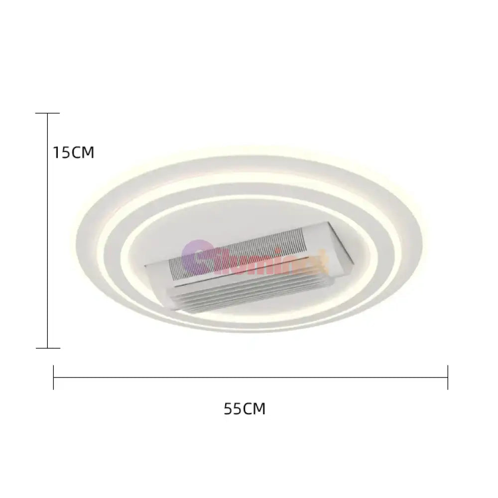 Lustra LED DL2410-1 cu Ventilator Reglabil si Telecomanda Echivalent 400W ALBA / VENTILATOR Lighting Fixtures