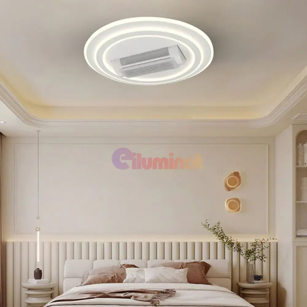 Lustra LED DL2410-1 cu Ventilator Reglabil si Telecomanda Echivalent 400W ALBA / VENTILATOR Lighting Fixtures