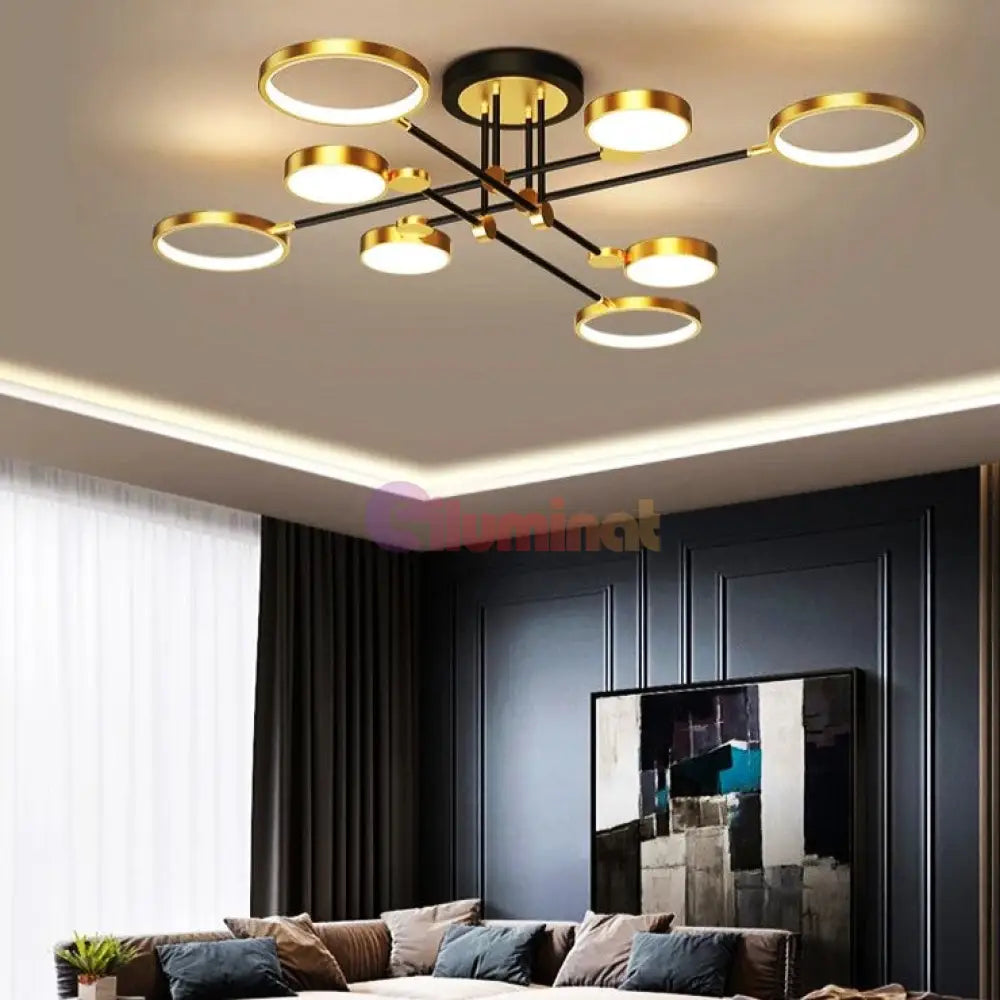 Lustra Led Dynamo Gigant Echivalent 800W Telecomanda Lighting Fixtures