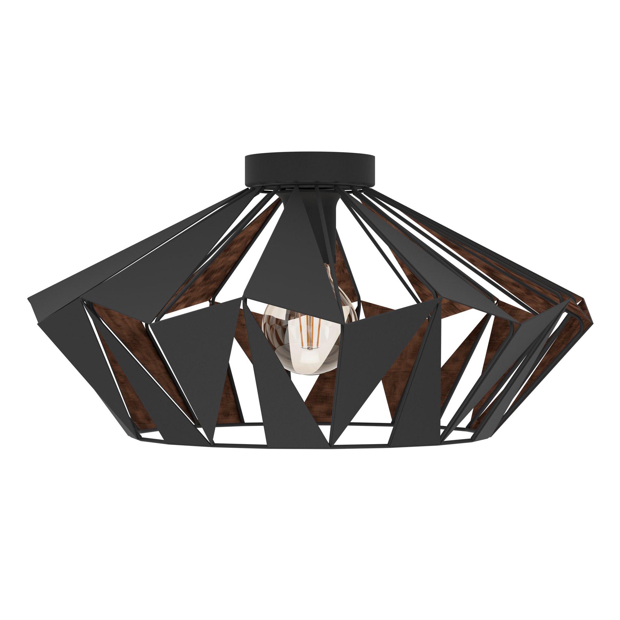 Lustra LED EGLO CARLTON 6 43399 NEAGRA / VINTAGE SI RETRO DESIGN Home & Garden