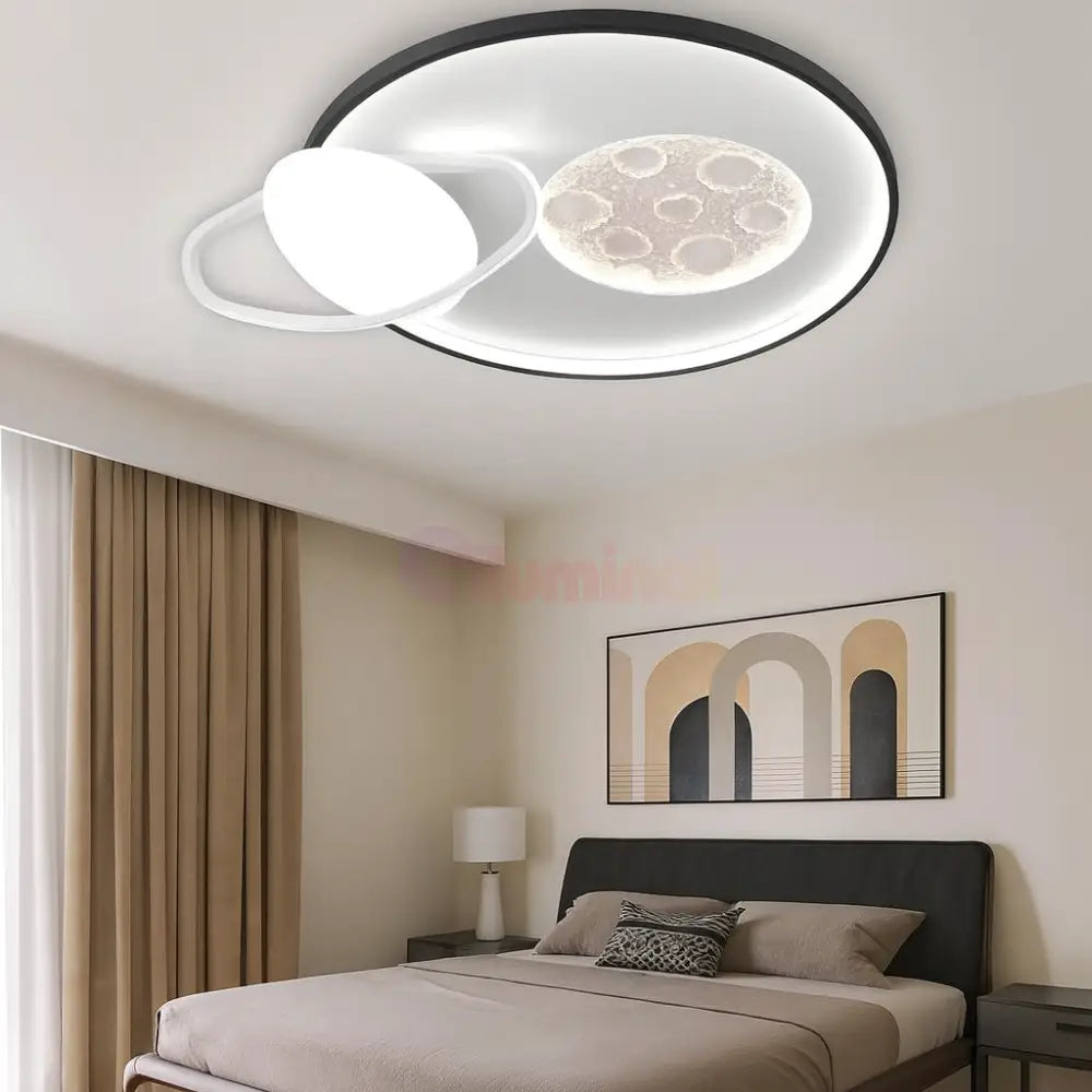 Lustra LED Full Moon Telecomanda Echivalent 600W MINIMALIST DESIGN / 50CM Lighting Fixtures