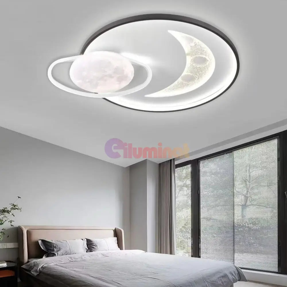 Lustra LED Half Moon Telecomanda Echivalent 600W MINIMALIST DESIGN / 50CM Lighting Fixtures