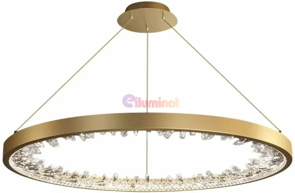 Lustra Led Ice-Age Gold 1 Segment Echivalent 200W Lighting Fixtures