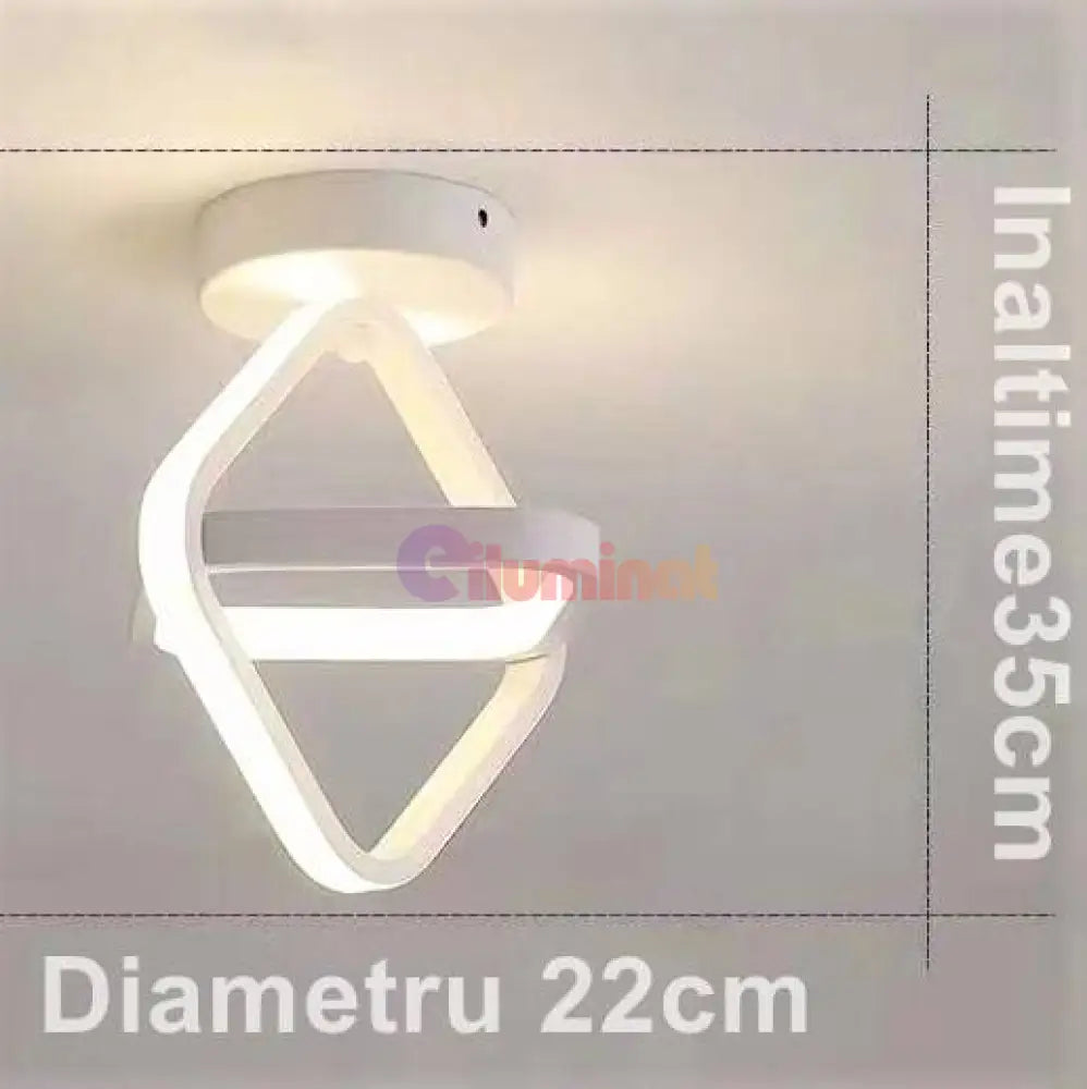 Lustra Led 26W Infinity Square 3 Functii Led Ceiling Light