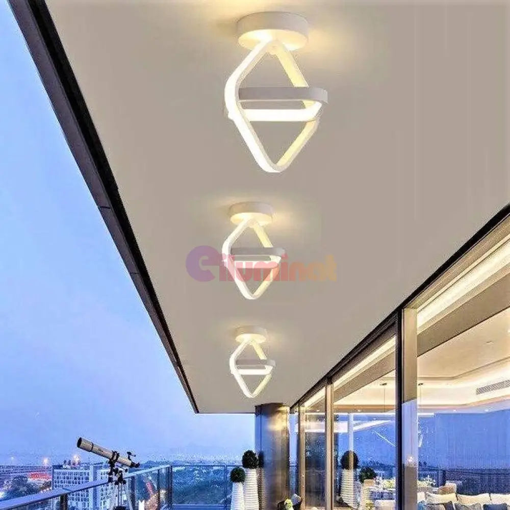 Lustra Led 26W Infinity Square 3 Functii Led Ceiling Light