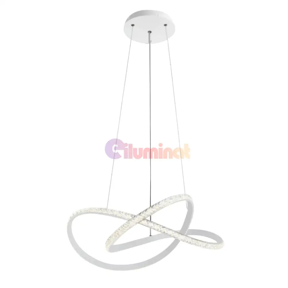 Lustra LED Infinity White Suspendata Echivalent 500W Telecomanda ALBA / SUSPENDATE / 60CM Lighting Fixtures