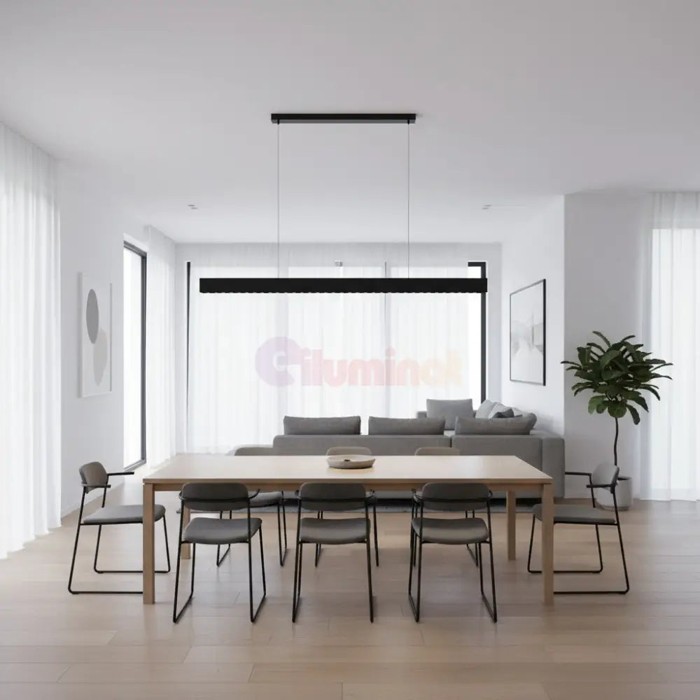 Lustra LED JIRA Suspendata Black Echivalent 250W Lighting Fixtures