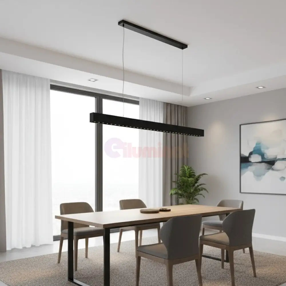 Lustra LED JIRA Suspendata Black Echivalent 250W Lighting Fixtures