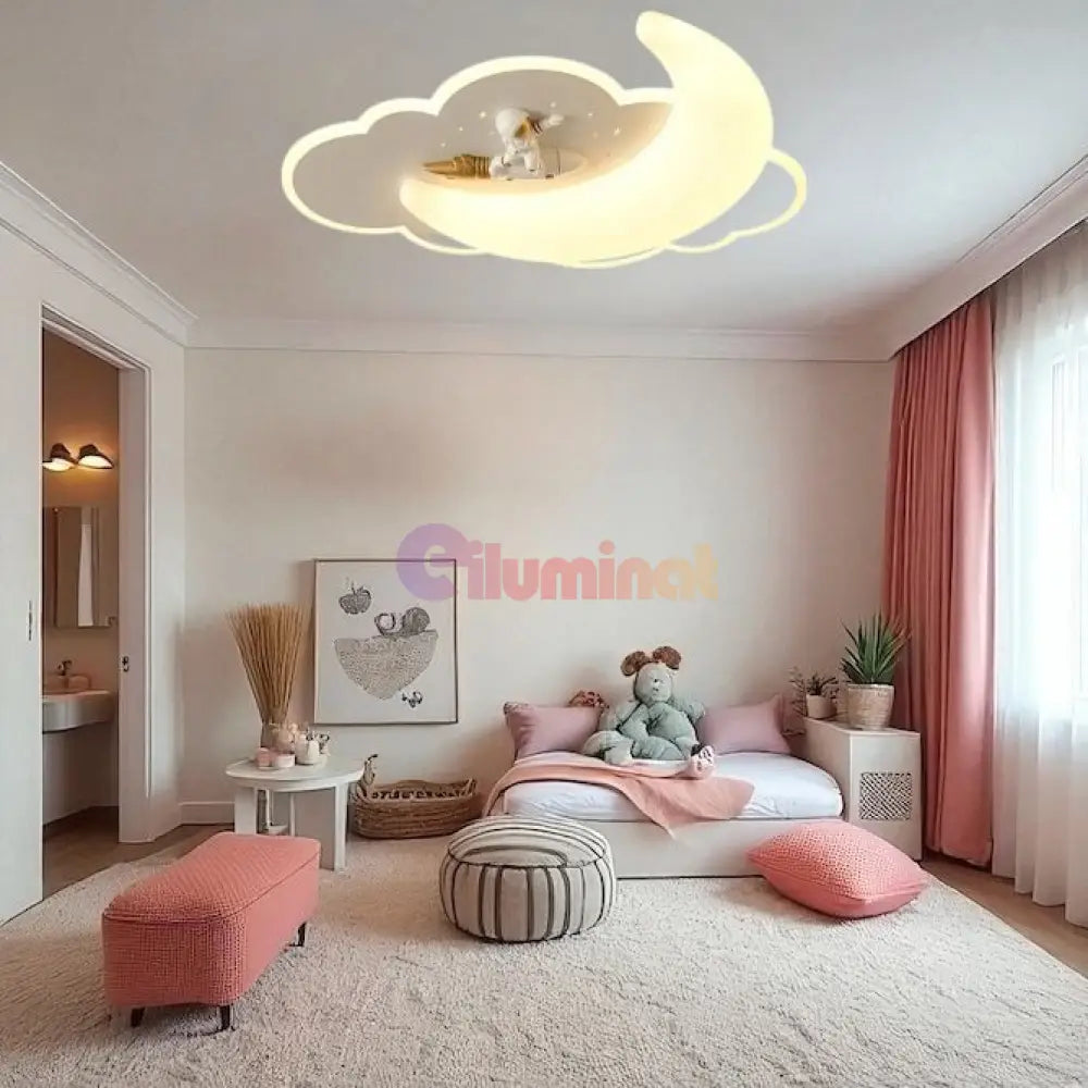 Lustra LED Kids Astronaut Echivalent 600W Telecomanda 55CM / KIDS Lighting Fixtures