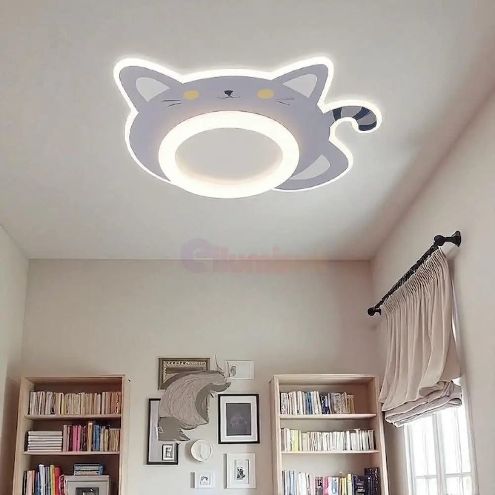 Lustra LED Kids Kitty Echivalent 360W Telecomanda 55CM / KIDS Lighting Fixtures