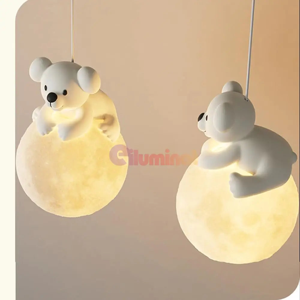 Lustra Led Kids Suspendata 3Xg9 Teddy Bears Lighting Fixtures