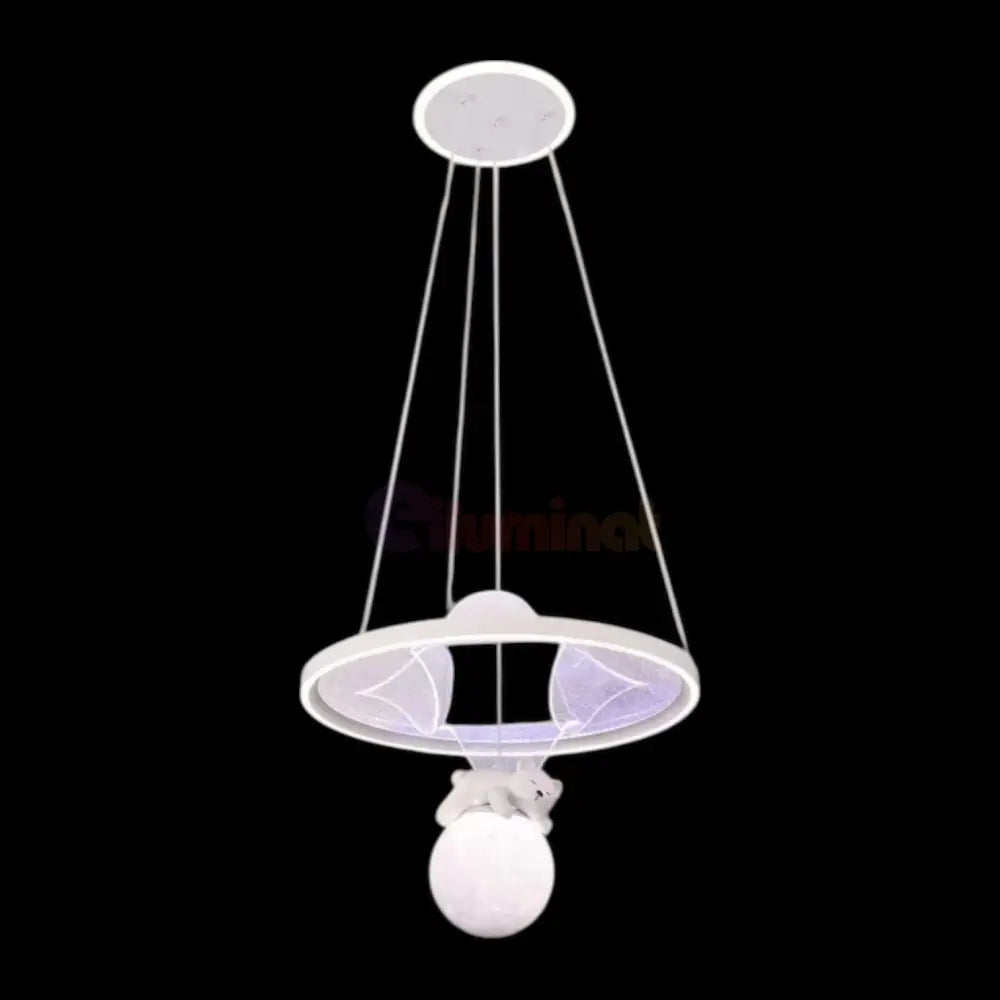Lustra LED KIDS Suspendata Teddy Bear Echivalent 650W Telecomanda GRI / KIDS Lighting Fixtures