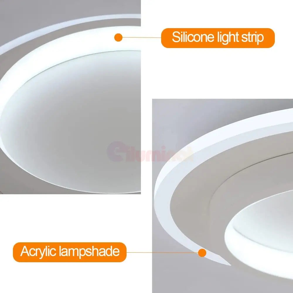 Lustra Led Loki Round Alb Echivalent 200W Lighting Fixtures