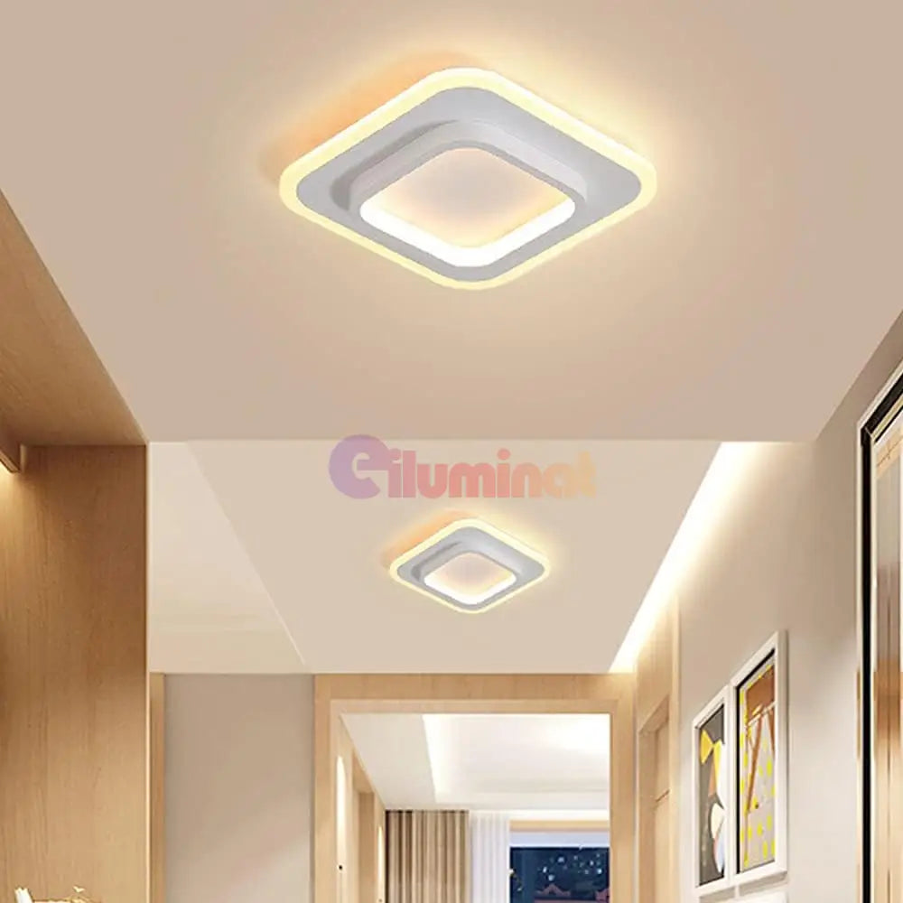 Lustra Led Loki Square Alb Echivalent 200W Lighting Fixtures