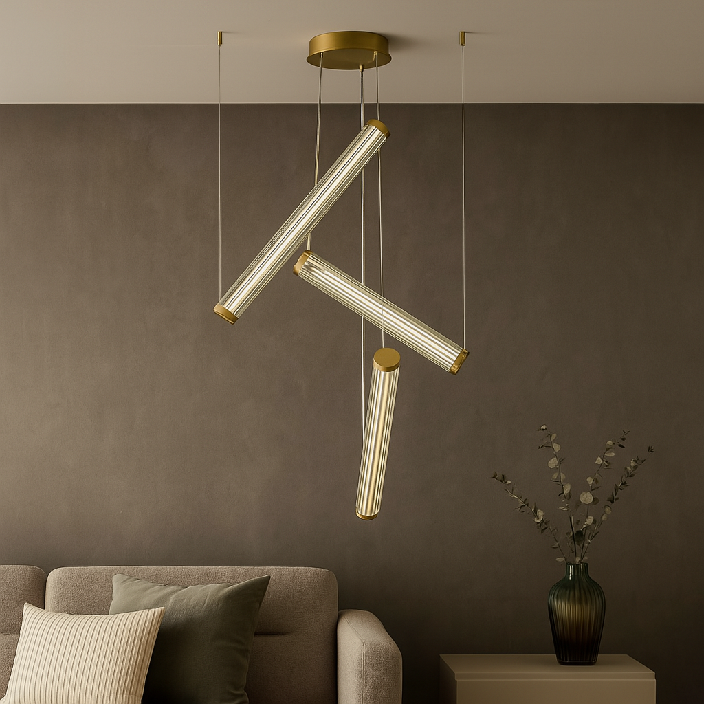 Lustra LED Smart Telecomanda Lucente Dimos AURIE / 100CM / SUSPENDATE Lighting Fixtures