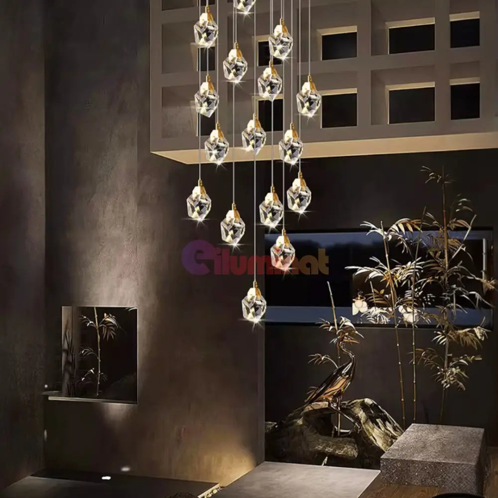 Lustra LED Cristal Drops Lighting Fixtures