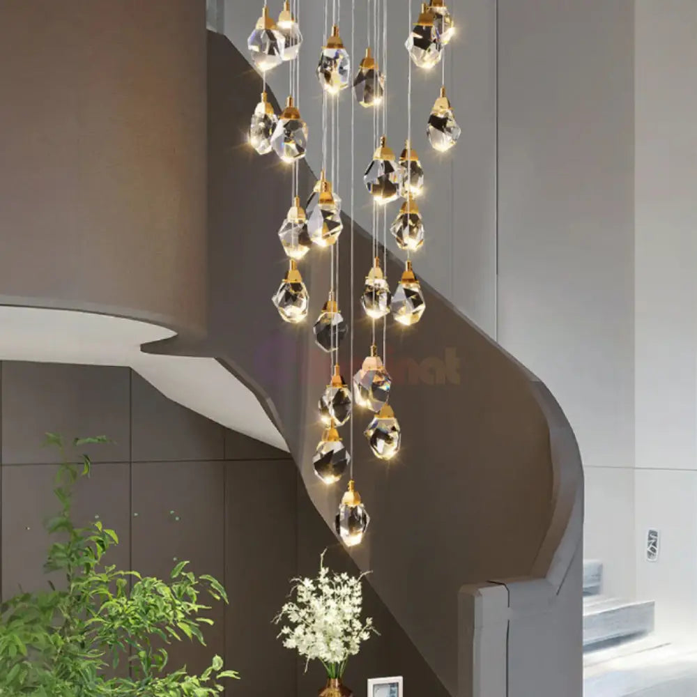 Lustra LED Cristal Drops Lighting Fixtures