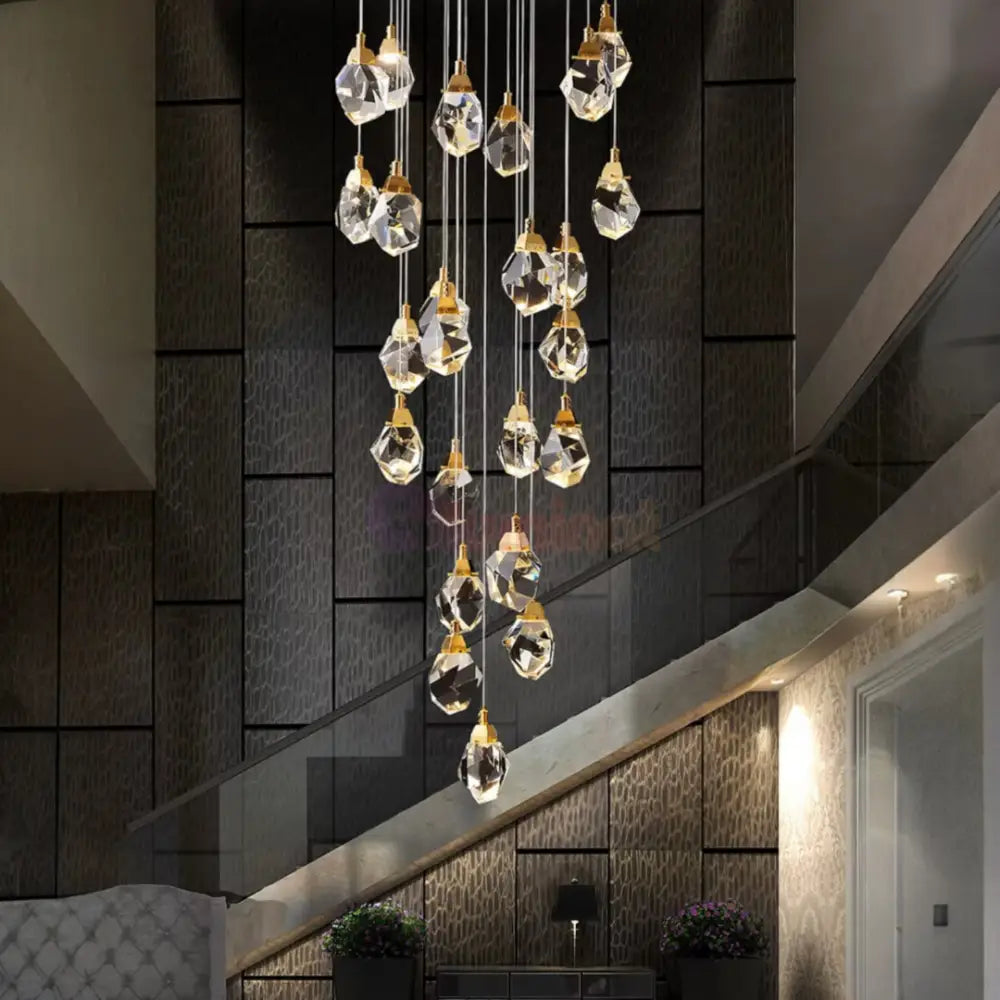 Lustra LED Cristal Drops Lighting Fixtures