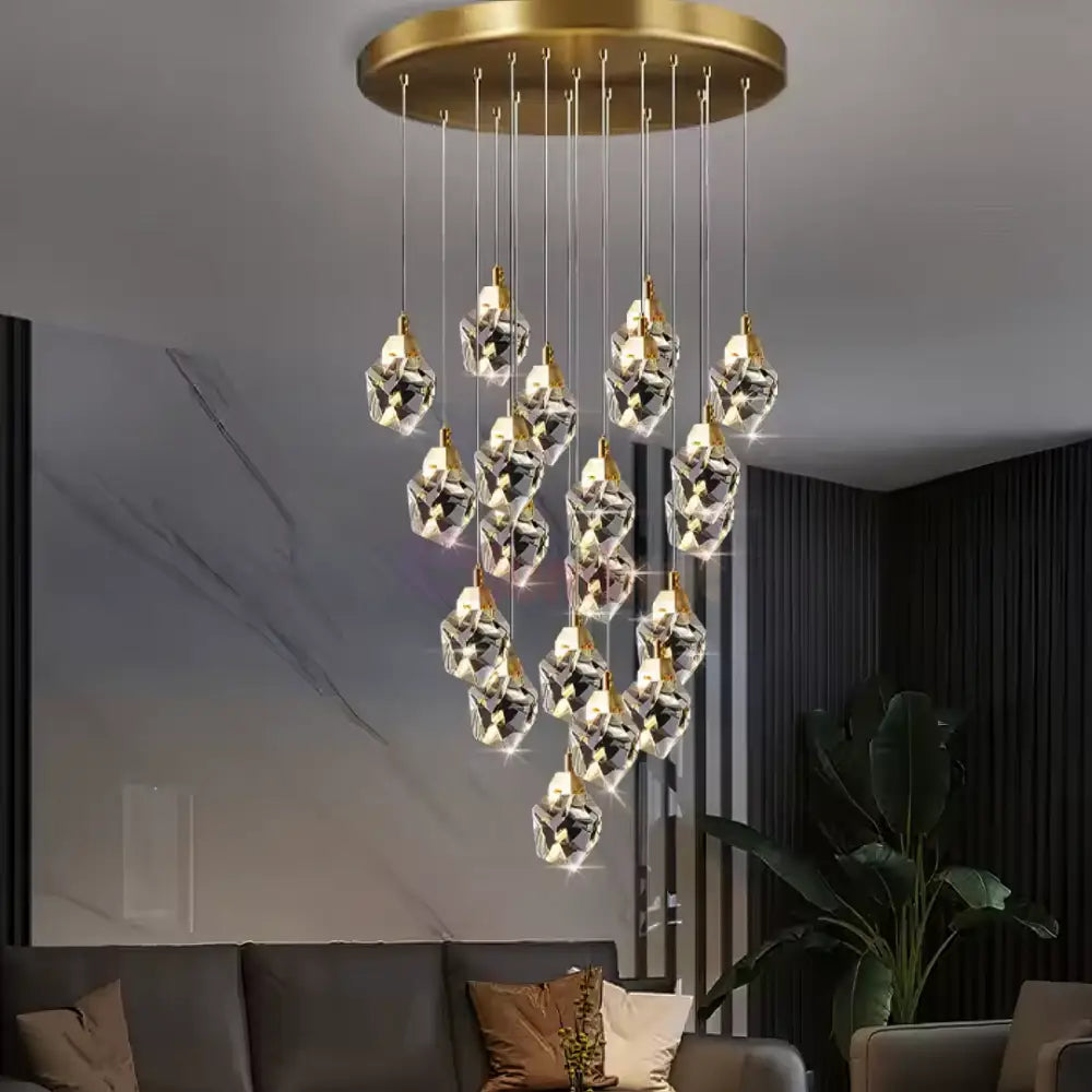 Lustra LED Cristal Drops Lighting Fixtures