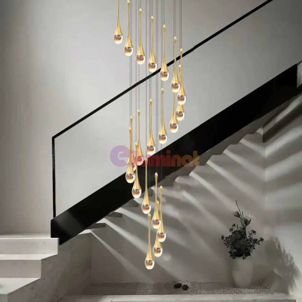 Lustra LED Suspendata Cristal Seranova Lighting Fixtures