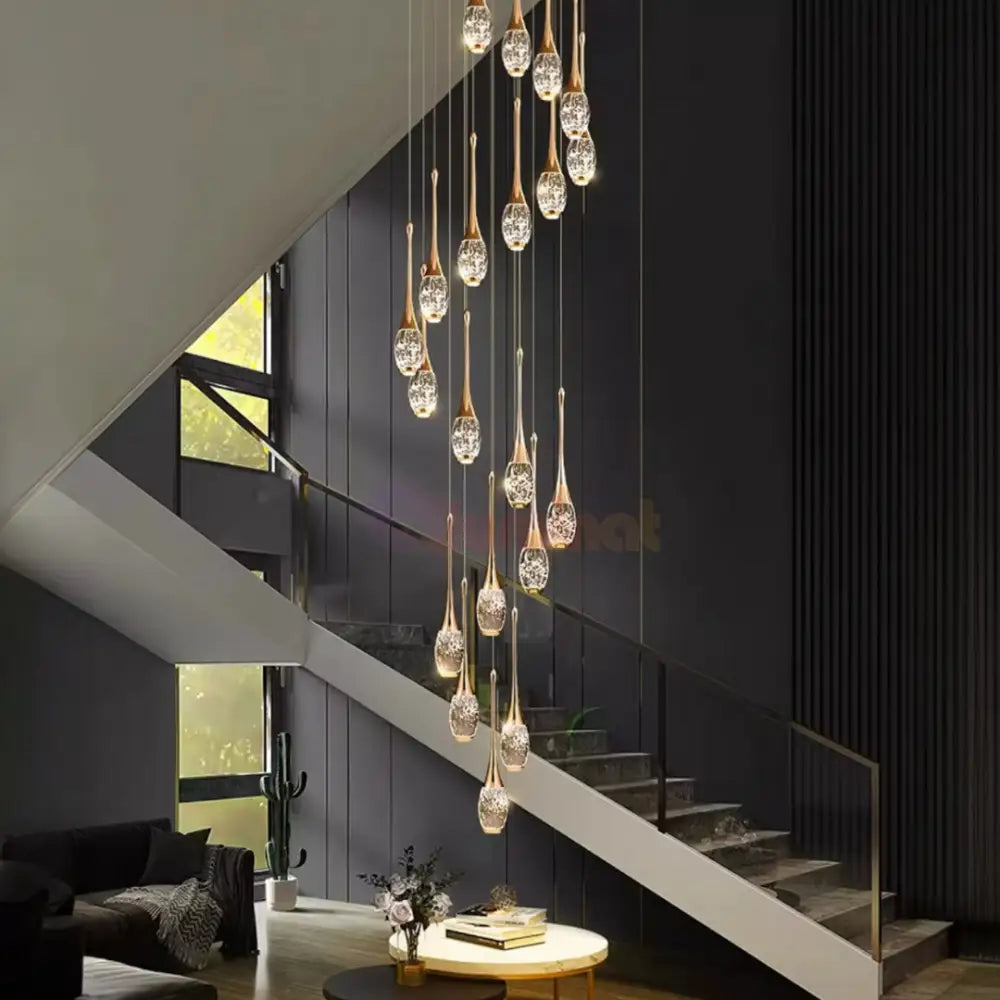 Lustra LED Suspendata Cristal Seranova Lighting Fixtures
