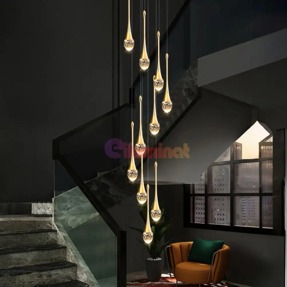 Lustra LED Suspendata Cristal Seranova Lighting Fixtures