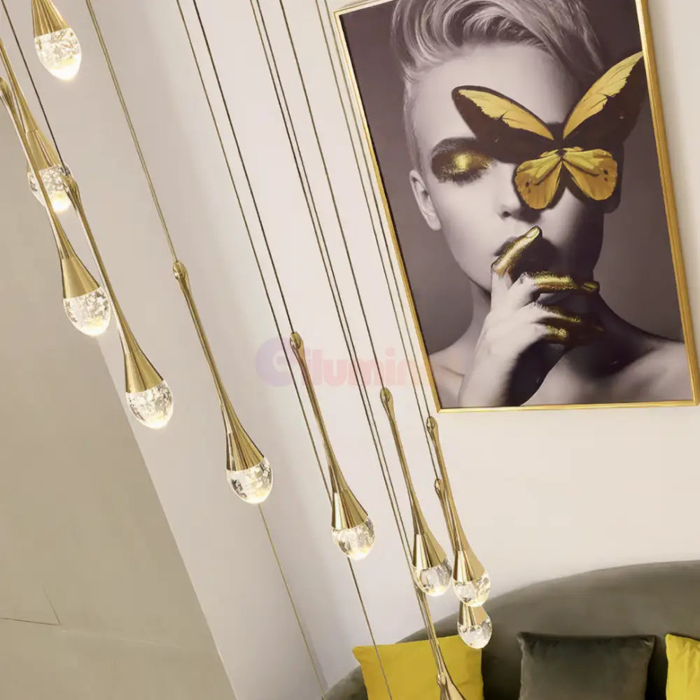 Lustra LED Suspendata Cristal Seranova Lighting Fixtures