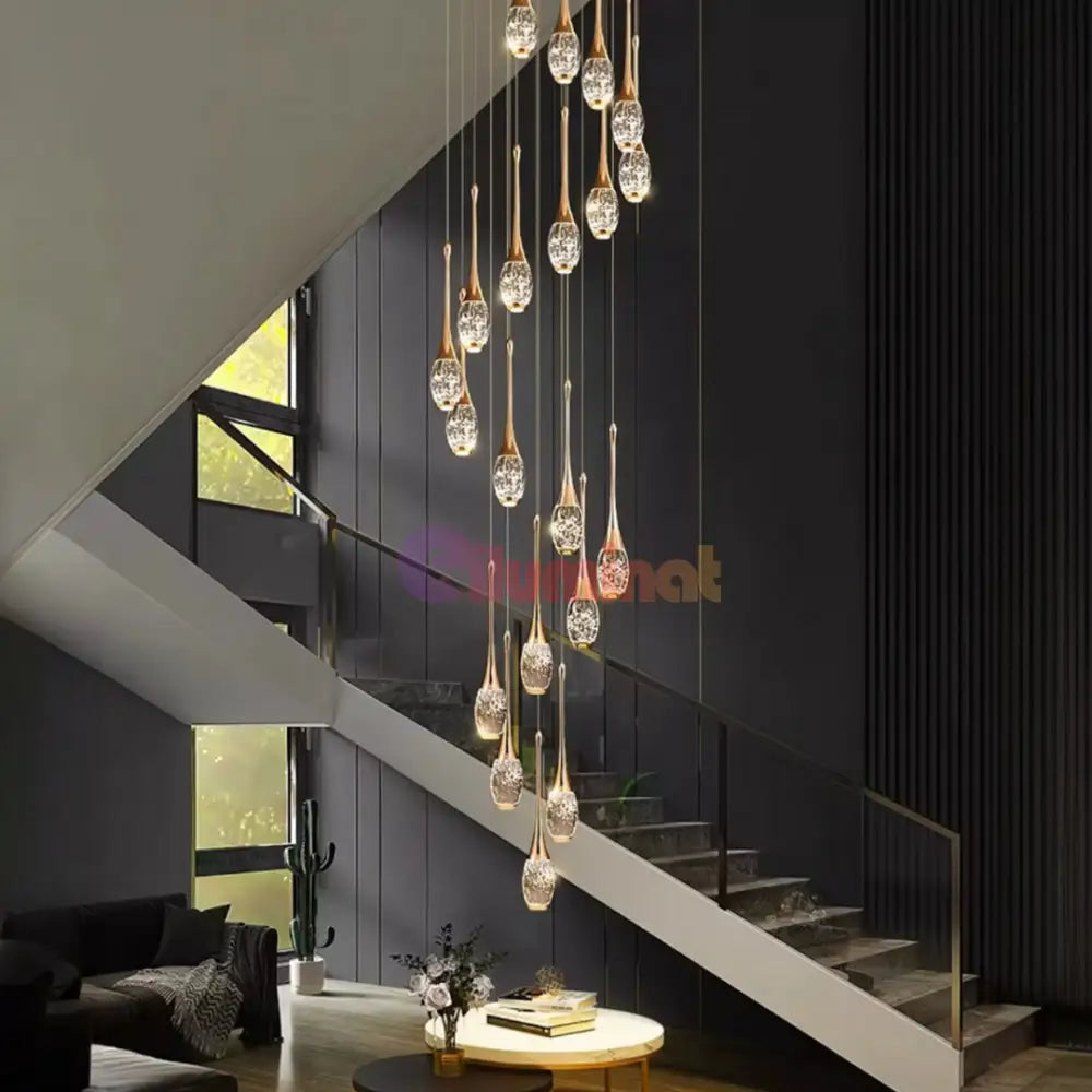 Lustra LED Suspendata Cristal Seranova Lighting Fixtures
