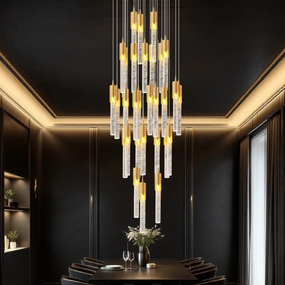 Lustra LED Suspendata Cristal Nuvella Lighting Fixtures