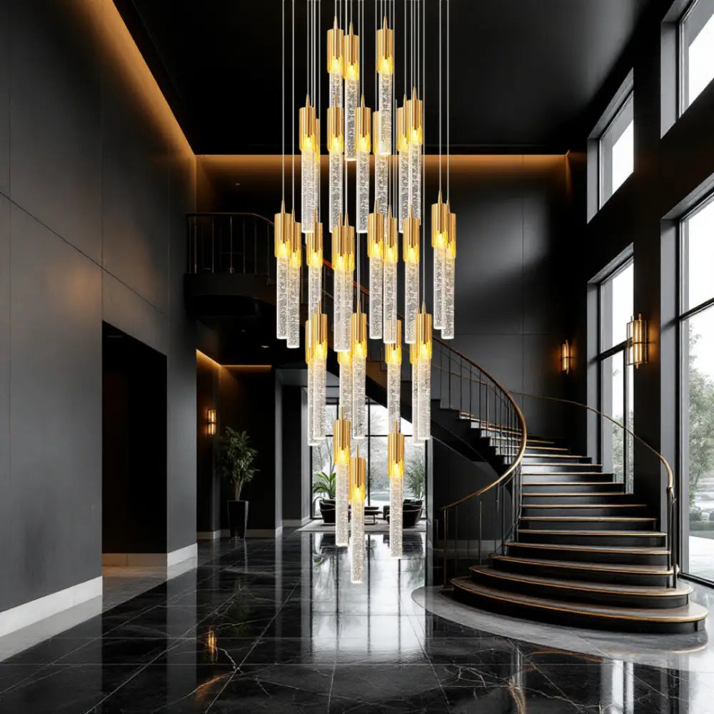 Lustra LED Suspendata Cristal Nuvella Lighting Fixtures