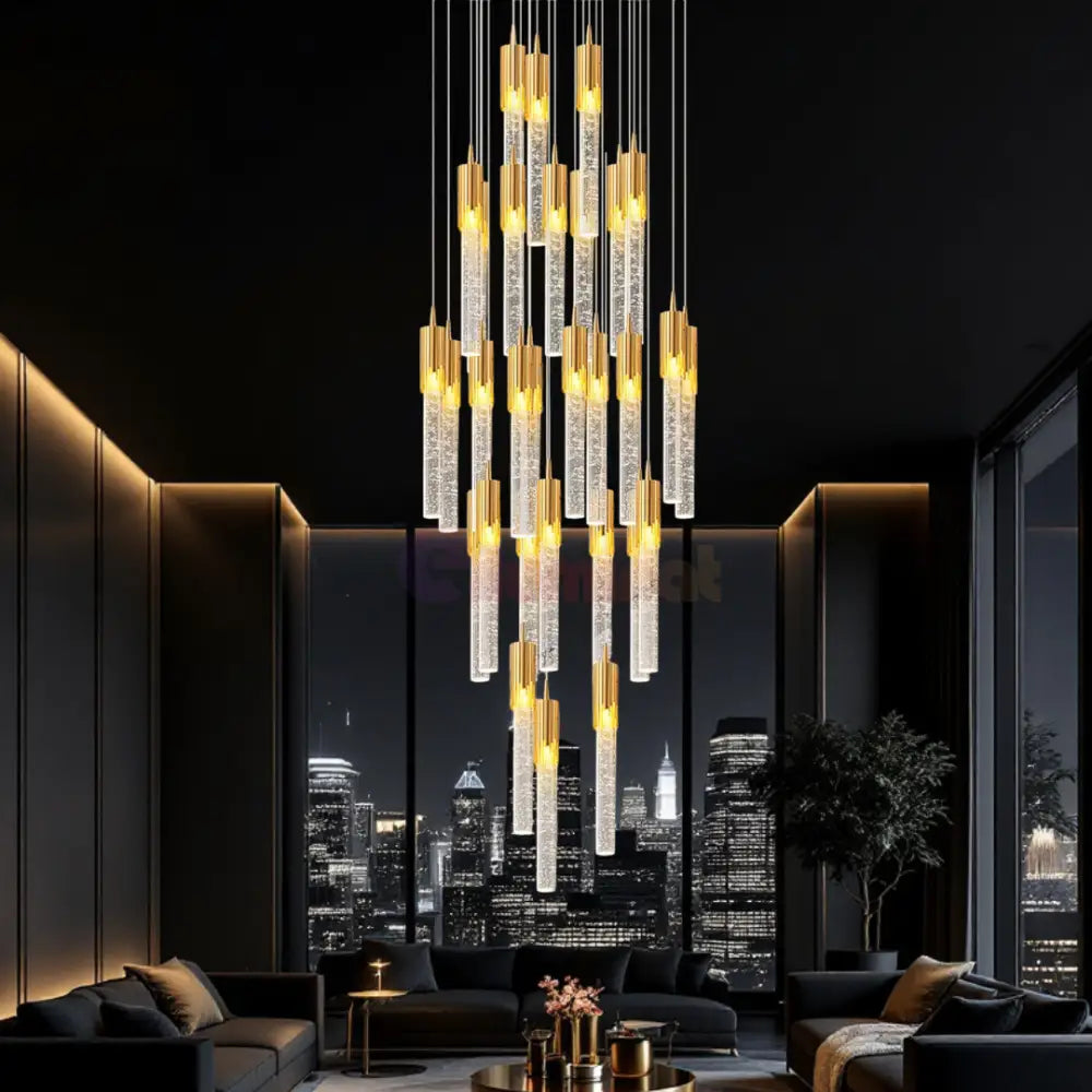 Lustra LED Suspendata Cristal Nuvella Lighting Fixtures