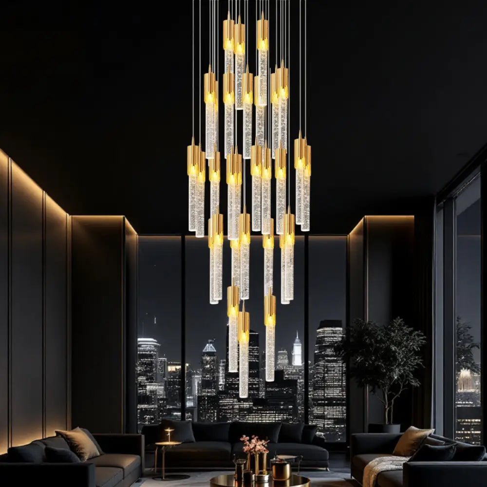 Lustra LED Suspendata Cristal Nuvella Lighting Fixtures