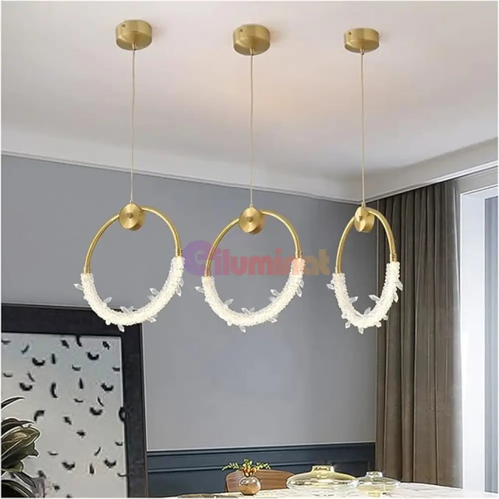 Lustra LED Luxury Gold Cristal Echivalent 150W AURIE / MINIMALIST DESIGN Wall Light Fixtures