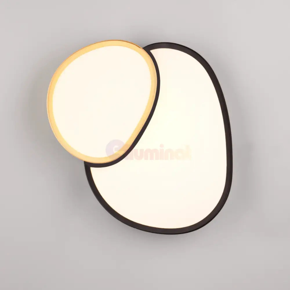 Lustra LED Aplicata Gold + Black 21W MINIMALIST DESIGN / NEGRU + AURIU led ceiling light
