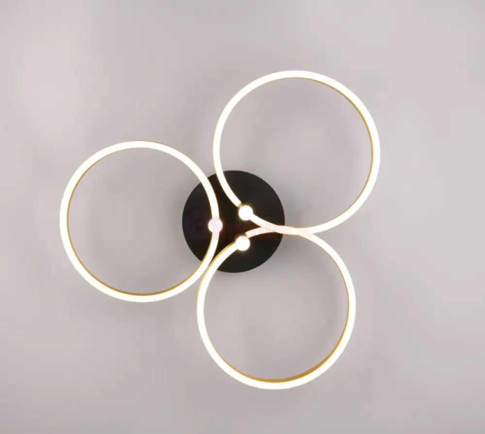 Lustra LED Luxury ShineShift Black + Gold Echivalent 500W NEGRU + AURIU / MINIMALIST DESIGN Lighting Fixtures